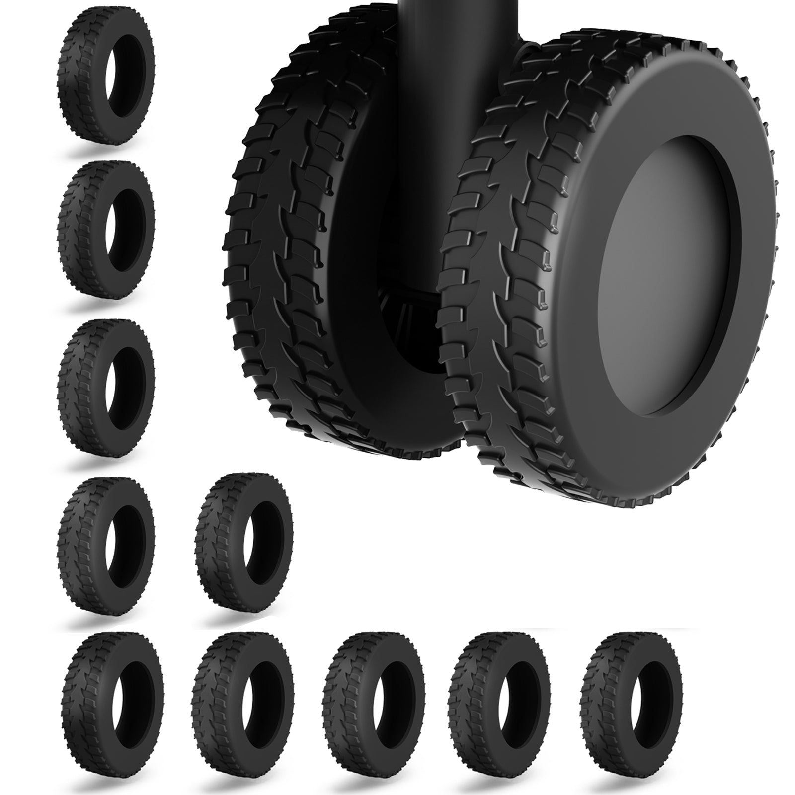 Ashard Silicone Caster Covers (10-Pack)