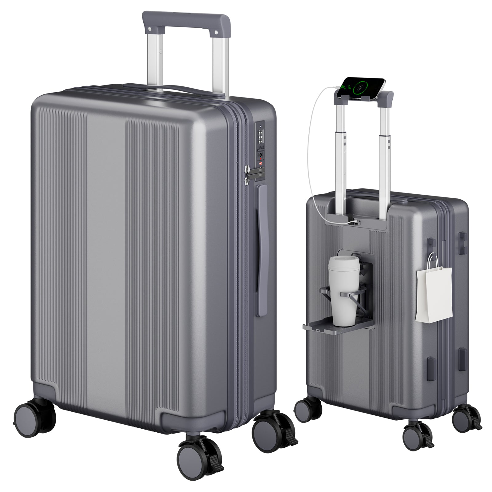 Ashard Expandable Carry-On Suitcase