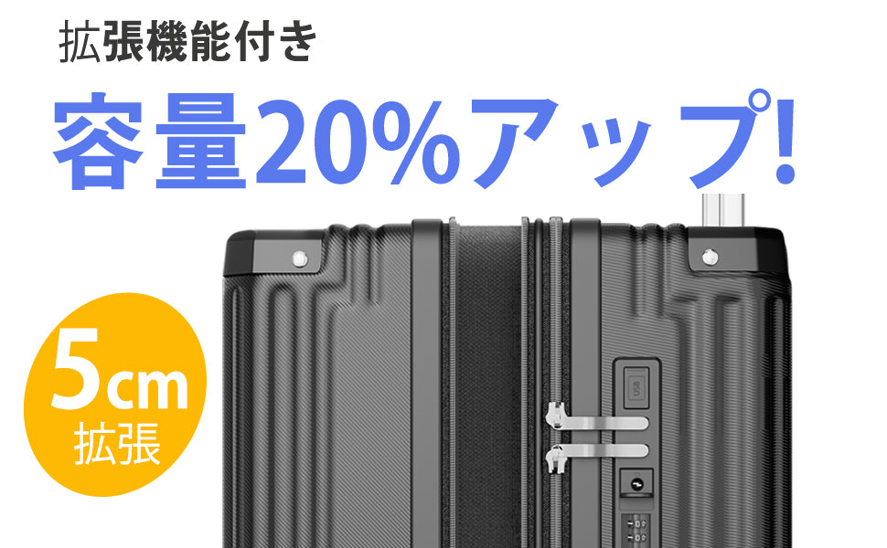 Ashard Lightweight Expandable Suitcase