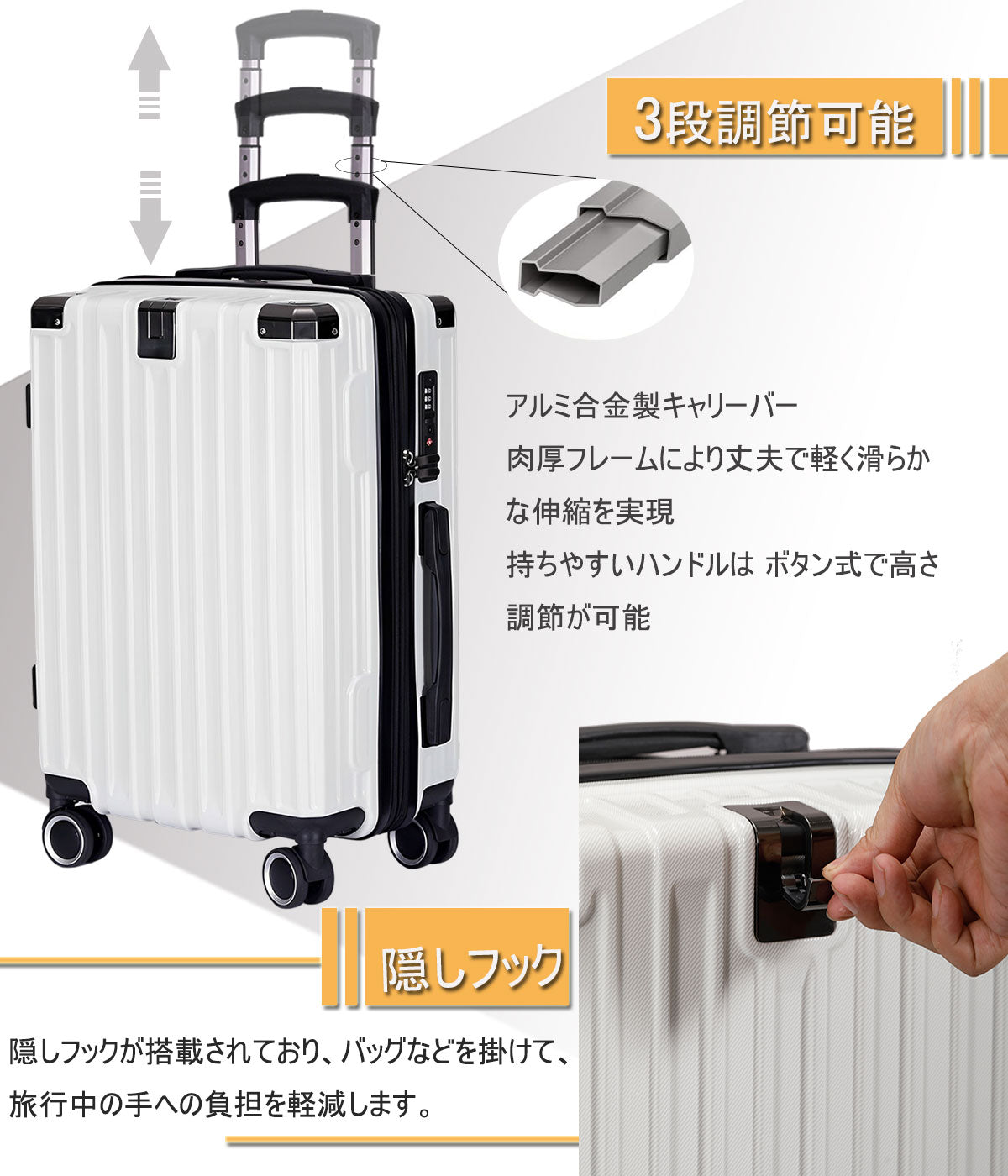 Ashard Lightweight Expandable Suitcase